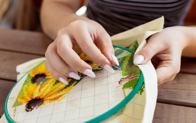 Zestaw do haftu z instrukcją